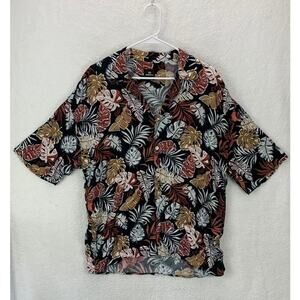Breezy Men's Hawaiian Shirt Short Sleeve‎ Size Large
